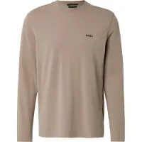 BOSS Stretch-cotton T-shirt with contrast logo