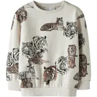 Name it Sweatshirt 'NMMThorne' mörkbeige / brun / svart