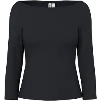 Pieces Phoebe Boatneck T-shirt Med 3/4 ärm