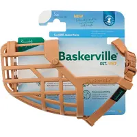 Baskerville hundhalsband CLASSIC 5 beige, längd 6 cm, omkrets 24 cm