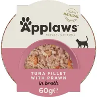 Applaws Tonfiskbiff Och Räkor 10x60g Kattmat