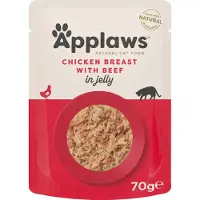 Applaws Kyckling Och Nötkött I Gelé 16x70g Kattmat