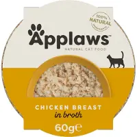 Applaws Kycklingbröst Och Ris 10x60g Kattmat
