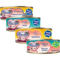 Renske Grain Free Fiber tonfisk med lax våtfoder katt (burk)