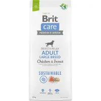 Brit Care Dog Sustainable Adult Large Breed Chicken &amp; Insect Adult Large Breed hundfoder med kyckling och insekter 12 kg