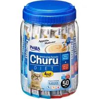 Inaba Lätt Kyckling-och Tonfiskgodis Till Katt 50x14g