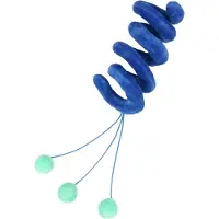 COOCKOO plyschleksak för katt Twister blå 36 cm