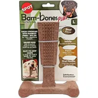 Spot Bam-Bones Easy Grip säkert tuggben hund (nötsmak)