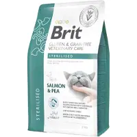 Brit Grain Free Veterinary Care Cat Sterilised Salmon Pea 2 kg