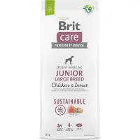 Brit Care Sustainable Junior Large Breed med kyckling och insekter 3 kg