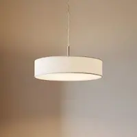 LINDBY Taklampa , Sebatin, dimbara, Beige, Kök, Tyg / textil, Modern