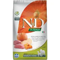 Farmina N&amp;D Pumpkin Vildsvin &amp; Äpple Adult Medium &amp; Maxi 2,5 kg