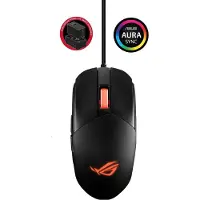 Asus ROG STRIX IMPACT III Gaming-mus USB Optisk Svart 6 Knappar 12000 dpi Upplyst, Ergonomisk