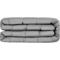 Vevor Tyngdtäcke, 11,5 kg, 150 x 210 cm, svalkande, andningsbar, tung filt med glaspärlor, användning året runt, lämplig för vuxna på 110-145 kg, lindring av ångest och stress, förbättrad sömn, grå