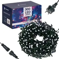 Springos julbelysning 300 LED – vit kall
