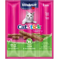 Vitakraft Catstick Healthy med kyckling och kattgräs kattgodis
