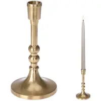 Dekoracja domu Heminredning ljusstake i aluminium guld 17,5 cm