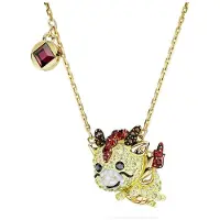 Swarovski Kinesiska Zodiaken Drak Hänge Halsband Damhalsband Guld 5676540 Box (Random Color)