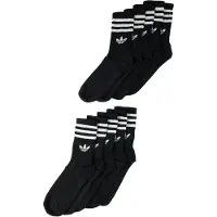 Adidas Originals 3 Stripes Crew-strumpor 10 Enheter