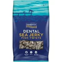 Fish4Dogs Dental Sea Jerky Fish Twists Hundgodis 500g