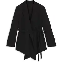 BOSS Relaxed-fit blazer in wool-blend gabardine
