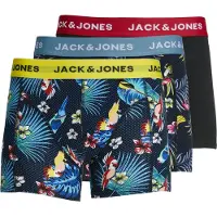 Jack & Jones Boxershorts rökblå / gul / röd / svart