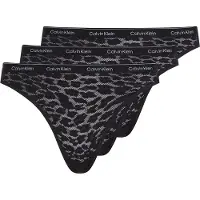 Calvin Klein 3 Pack Bikini Briefs Icon Lace