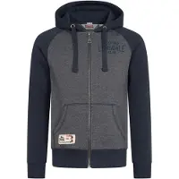 Lonsdale Sweatjacka 'Slough' marinblå / blåmelerad