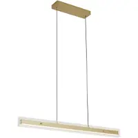 QAZQA Modern pendellampa mässing med klart glas inkl. LED Easylift - Catch