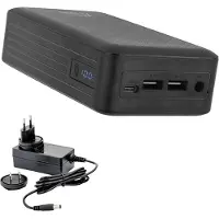 XTPower XT-27000 DC AO PA Powerbank 26800 mAh Li-Ion USB, USB-C, DC-uttag 3,5 mm Svart Kan laddas och laddas ur samtidigt, Statusindikering