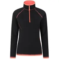 Mountain Warehouse dam/dam Montana Half Zip Fleece Top (Jet Black)