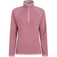 Mountain Warehouse Dam/Ladies Montana Half Zip Fleece Top (Ljusrosa)