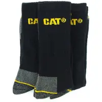 CAT Crew Work Sock - 3 par pack / strumpor för män (Svart)