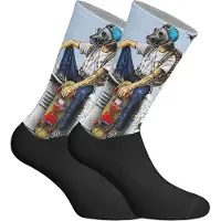 Jenes Socks Unisex Elastiska tryckta långstrumpor