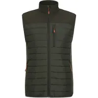 Mountain Warehouse Mens Turbine II Hybrid Vadderad Gilet (Grön)