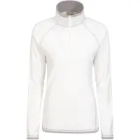 Mountain Warehouse Dam/Ladies Montana Half Zip Fleece Top (Beige)