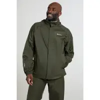 Mountain Warehouse Mens Pakka II Vattentät jacka (Mörk kaki)