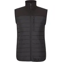 Mountain Warehouse Mens Turbine II Hybrid Vadderad Gilet (Svart)
