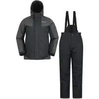 Mountain Warehouse Skidjacka & Byxor för herrar (Svart)