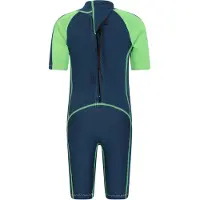 Mountain Warehouse Våtdräkt med kontrastpanel för barn (Grön)