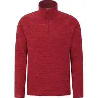 Mountain Warehouse Mens Snowdon II Fleece Top (Mörkröd)