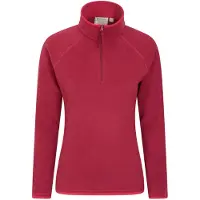 Mountain Warehouse Dam/Ladies Montana Half Zip Fleece Top (Mörkröd)