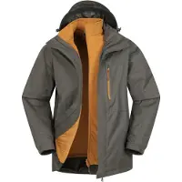 Mountain Warehouse Mens Bracken Extreme 3 in 1 Vattentät Jacka (Grön)