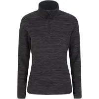 Mountain Warehouse Snowdon Melange Fleece Top (Jet Black), dam/dam
