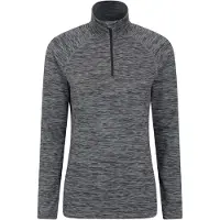 Mountain Warehouse Dam/Ladies Bend & Stretch Half Zip Midlayer (Svart)