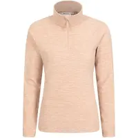 Mountain Warehouse Womens/Ladies Snowdon Melange Fleece Top (Light Beige)