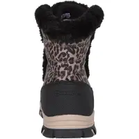 Mountain Warehouse Kvinno/Fröknar Ohio Leopardmönstrade Termiska Snöstövlar (Svarta)