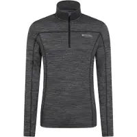 Mountain Warehouse Mens Finsbury Active Midlayer (Mörkgrå)