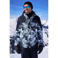 Mountain Warehouse Mens Shadow II Printed Skidjacka (Vit)