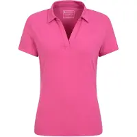Mountain Warehouse Womens/Ladies UV Protection Polo Shirt (Bright Pink)